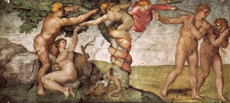  米开朗基罗·博那罗蒂 Michelangelo di Lodovico Buonarroti Simoni——逐出伊甸园 (3)